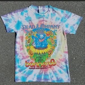Vtg 2016 Dead & Company Bonnaroo Tie Dye T-Shirt S Band Tee Grateful Dead